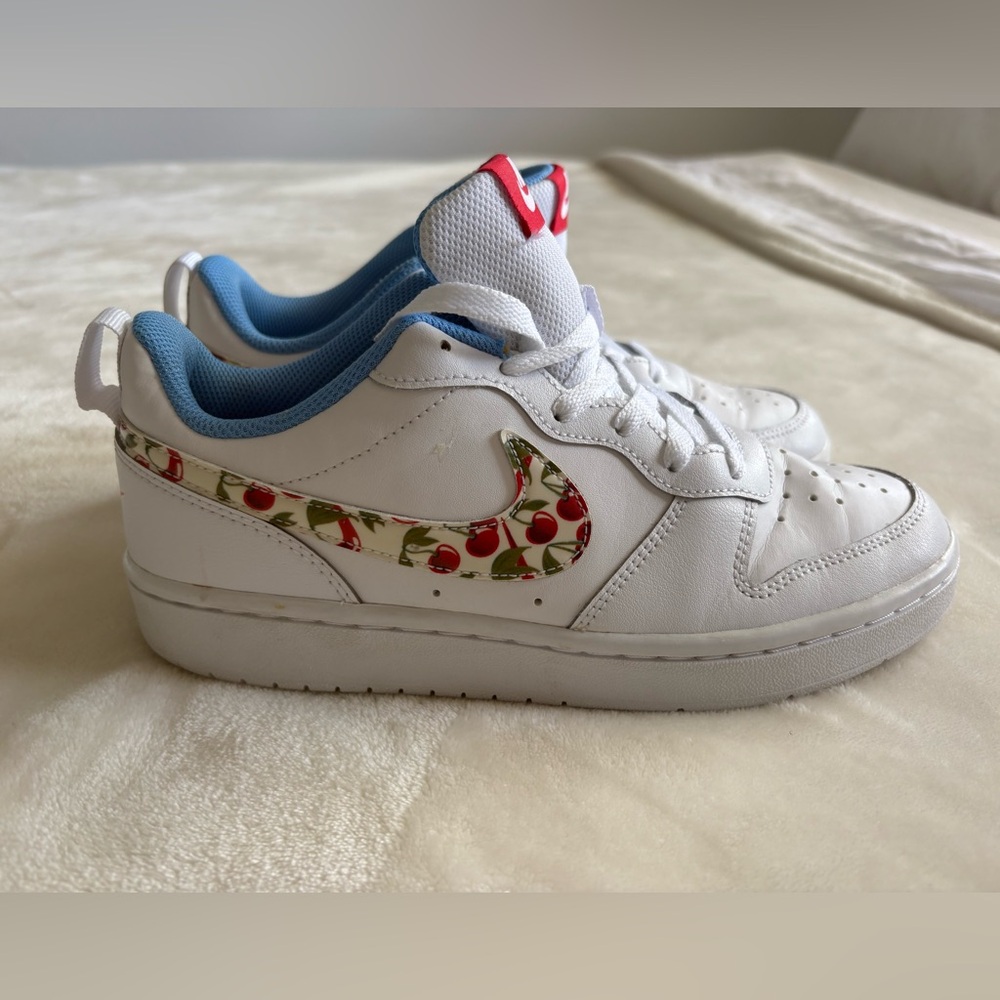 Nike White Sneakers with Cherry Design - Picture 1 of 6